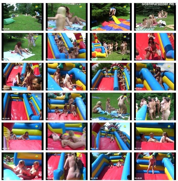 Le nudisme en famille vidéo - Inflatable Slide [Sunny trampoline] [720x480 | 00:55:01 | 1,44 GB]